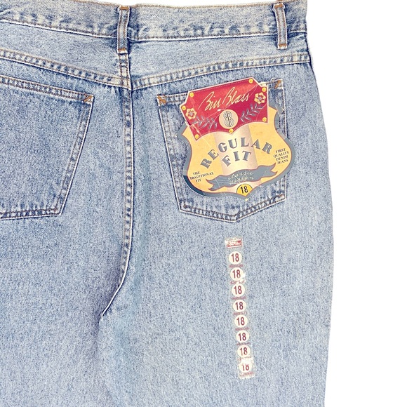VINTAGE BILL BLASS Regular Fit Deadstock Jeans Women’s Size 18 New - Picture 5 of 8